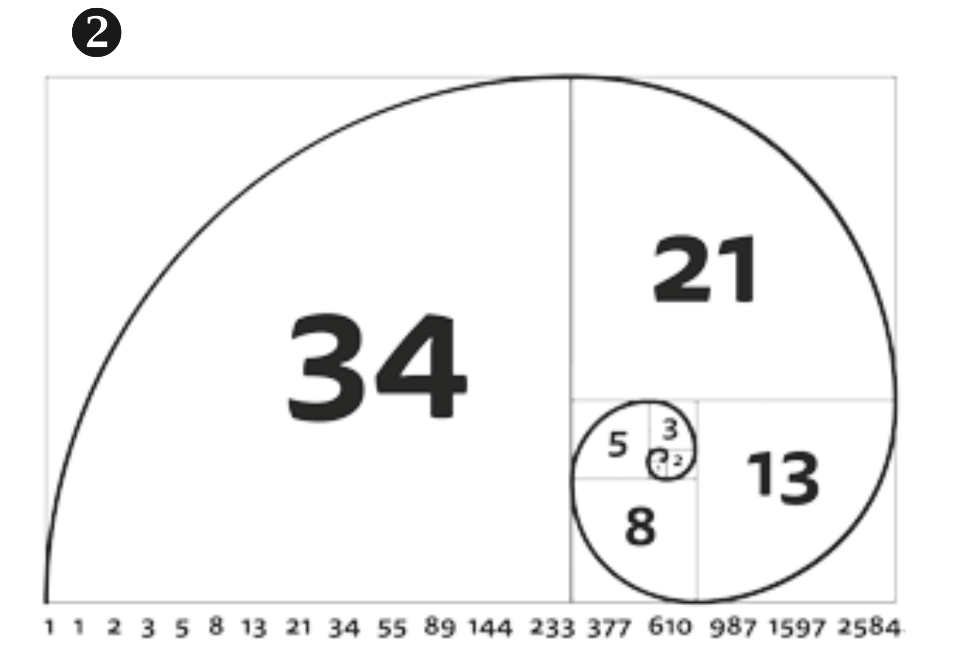 Fibonacci Spirale